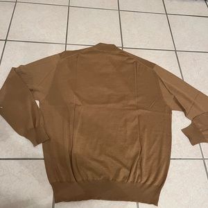 Brioni brown cashmere turtleneck sweater size 58